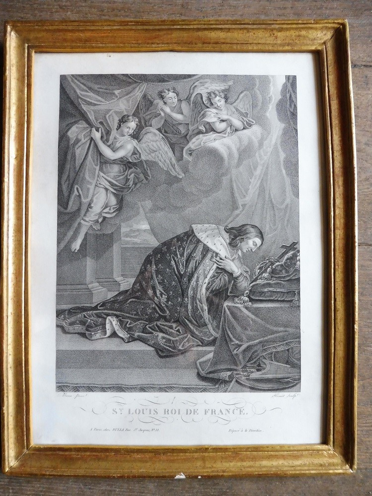 Engraving Depicting Saint Louis, Early 19th Century  