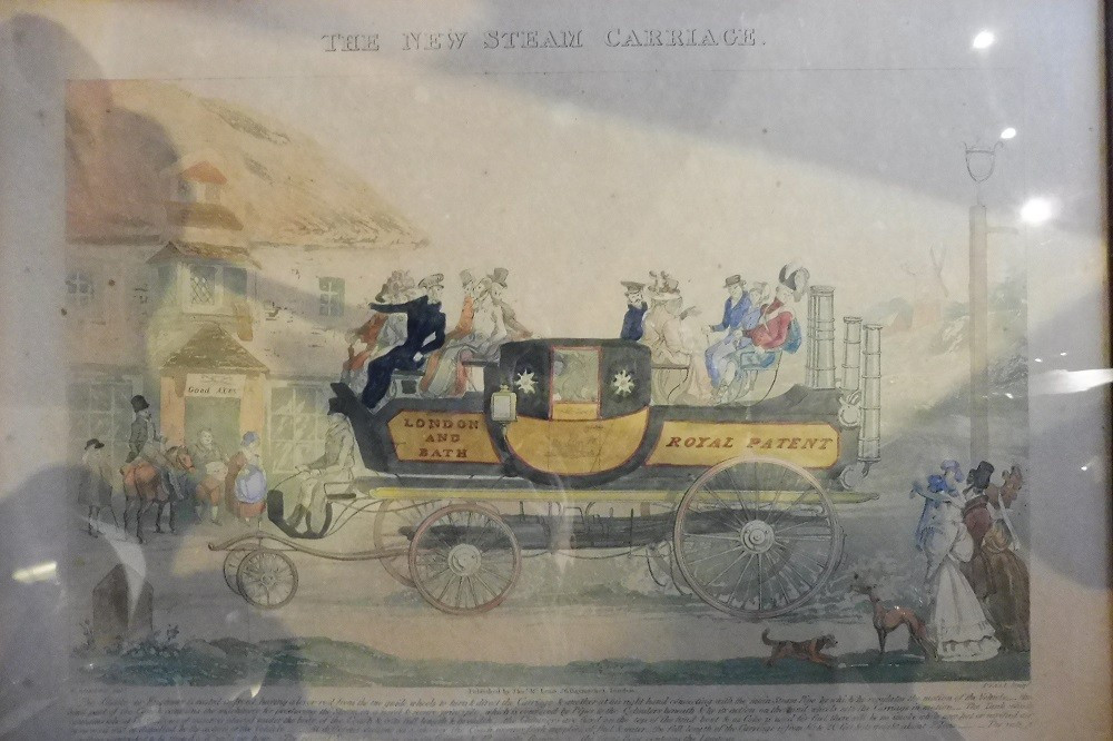 Gravure Anglaise 19 Eme  " The New Stream  Carriage "-photo-2