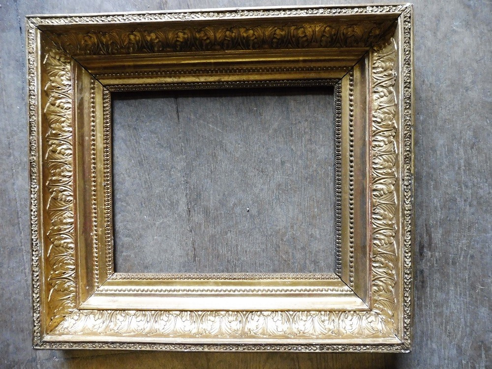 Pair Of Late 18th Century Gilded Wooden Frames -photo-3