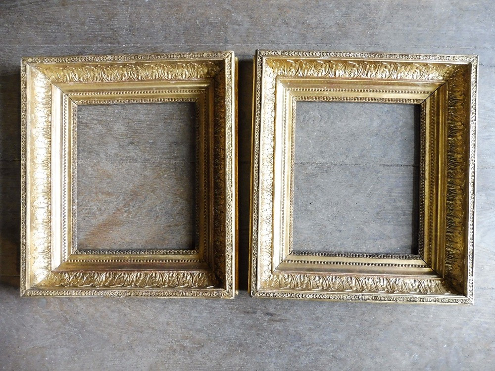 Pair Of Late 18th Century Gilded Wooden Frames 