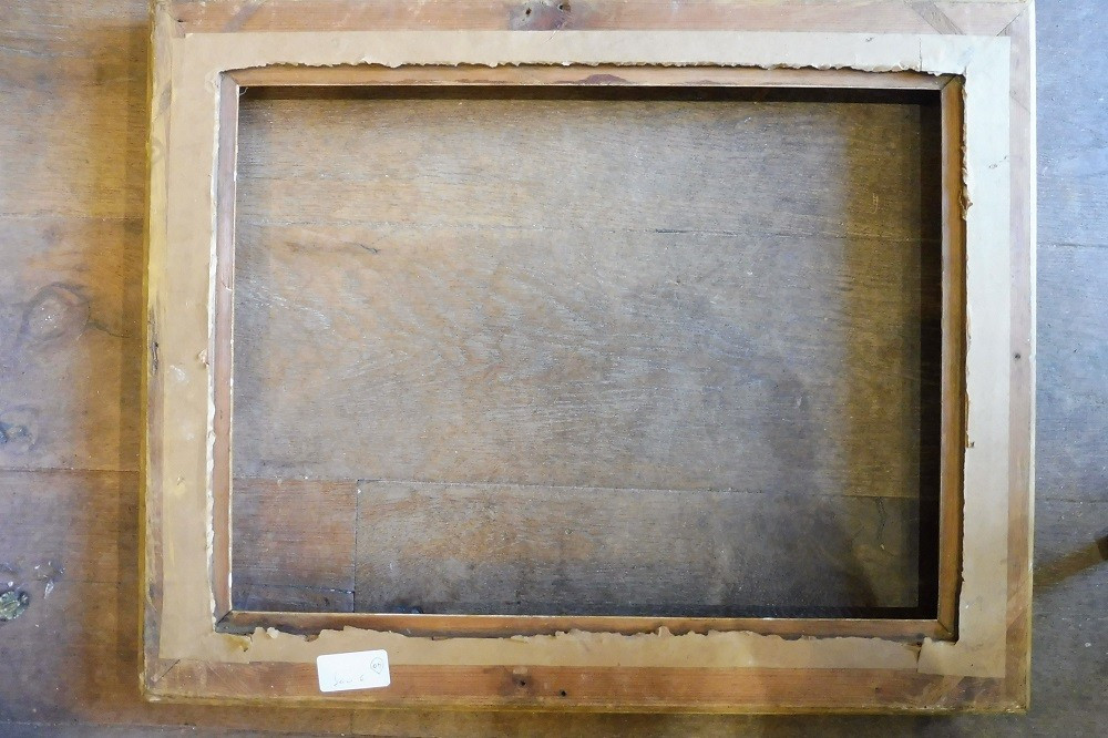 Cadre Rectangulaire  En Stuc Doré Restauration -photo-2