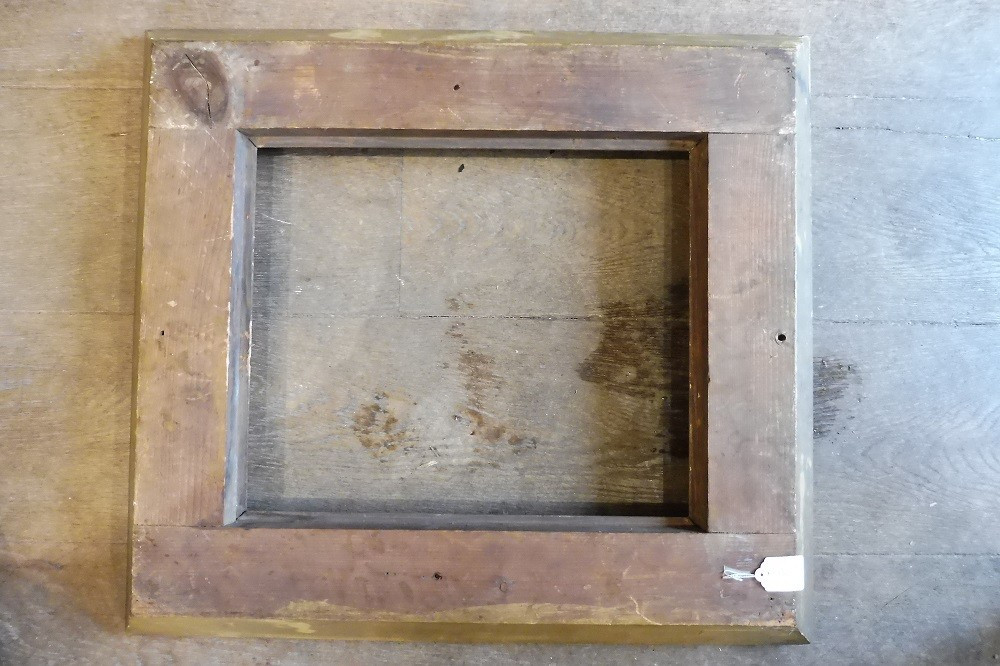 Rectangular Frame In Gilded Stucco Restoration -photo-2