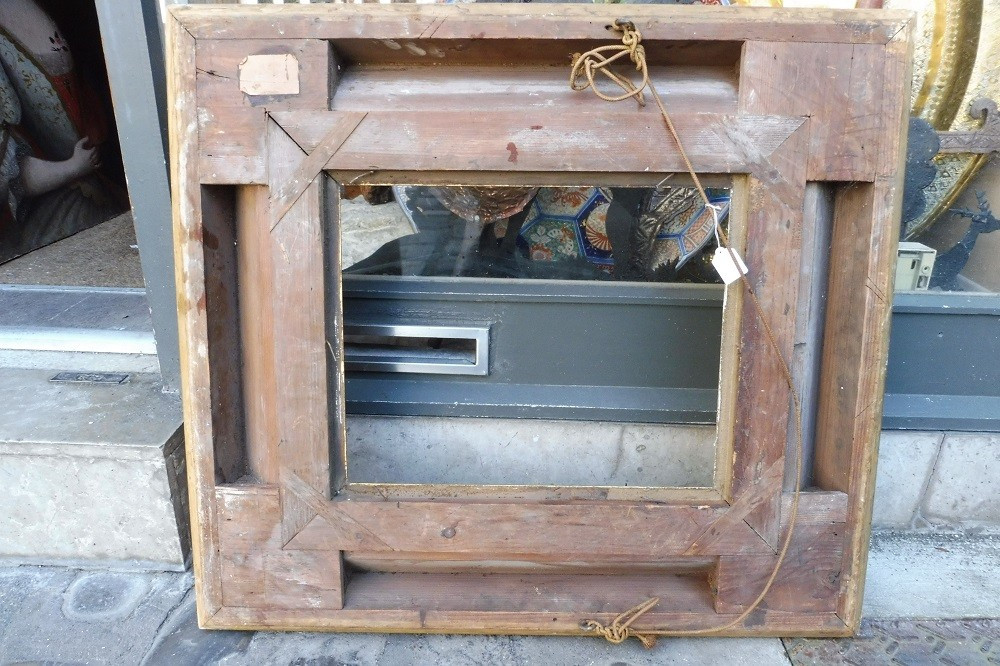 Important 19th Century Barbizon Frame In Gilded Stucco -photo-3