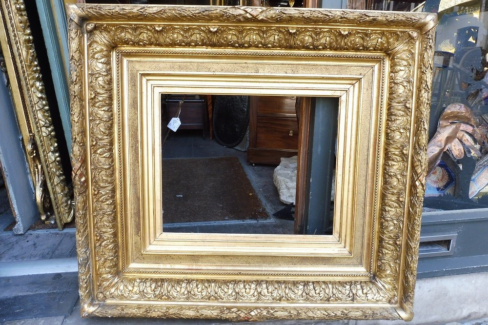 Important 19th Century Barbizon Frame In Gilded Stucco 