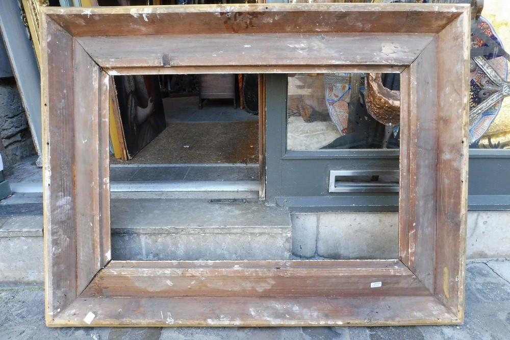 Important 19th Century Barbizon Frame In Gilded Stucco -photo-3
