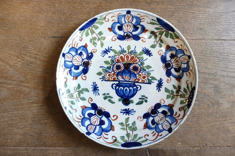 18th Century Delft Earthenware Plate