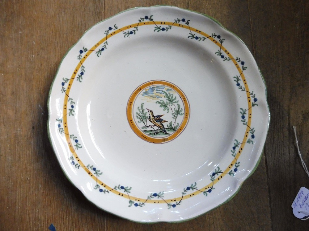 German Earthenware Plate In Provence, 19th Century 