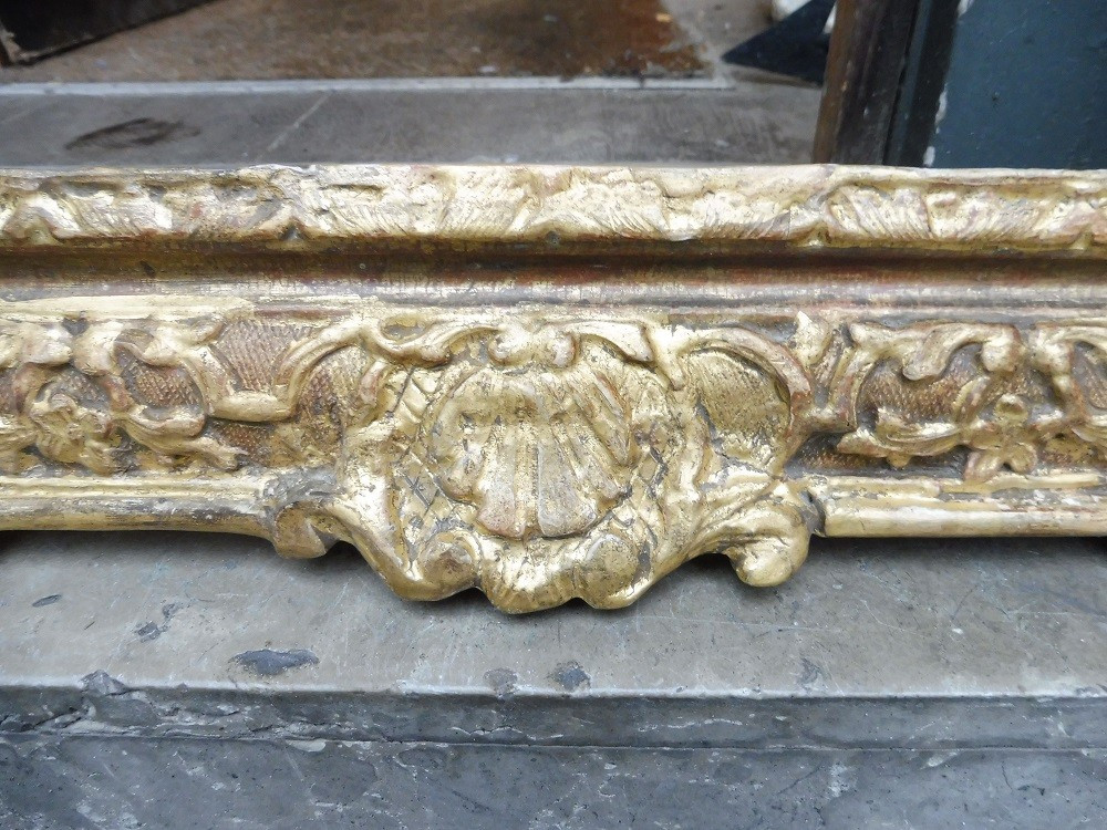 Louis XIV Rectangular Gilded Oak Frame-photo-2