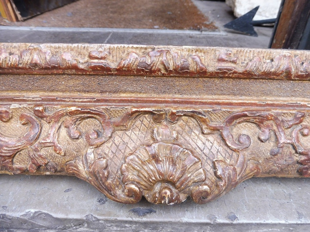 Louis XIV Rectangular Gilded Oak Frame-photo-2