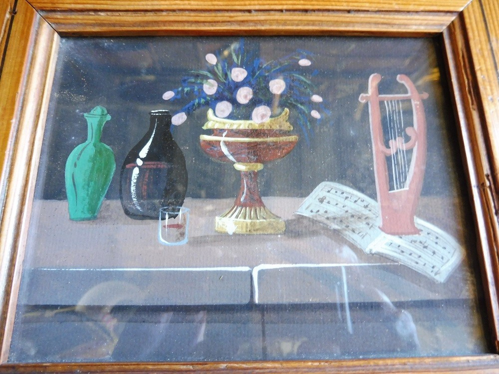 Paire  de gouaches  sur papier  dans le goût  de Lelong  , 19 eme-photo-2