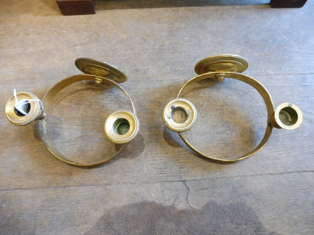 paire d'appliques  en bronze doré  empire  -photo-2