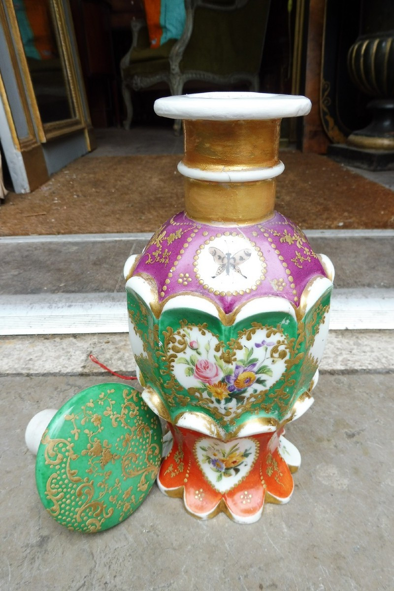 19th Century Paris Porcelain Perfume Bottle -photo-2
