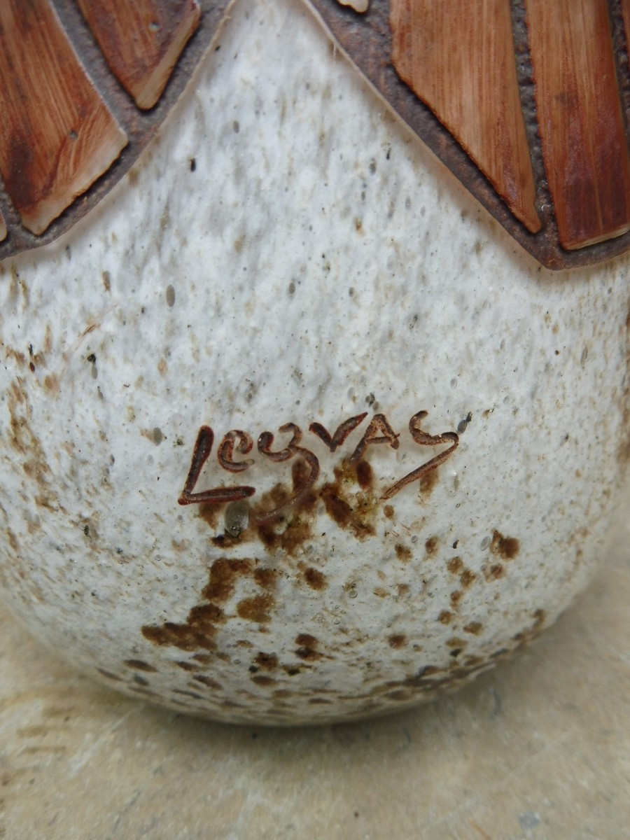 Vase en pâte de verre  art déco  signé  Legras -photo-2