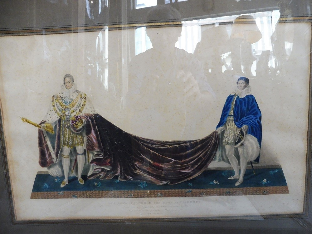 Pair Of English Enhanced Engravings "the Duke Of Clarence And Prince Leopold"-photo-3