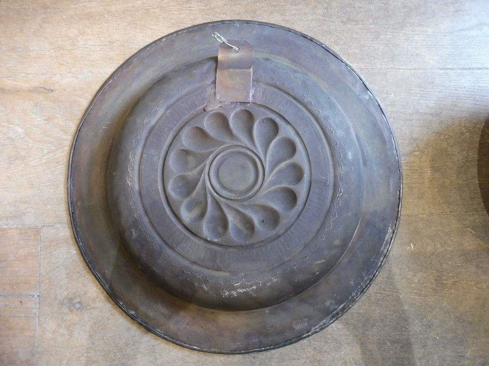 Brass Offering Dish Called Dinanderie 19th Century  -photo-2