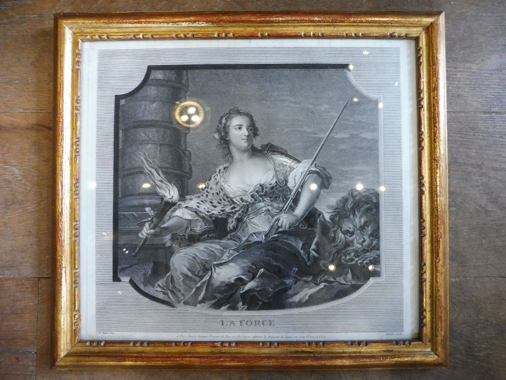 18th Century Engraving After Nattier, " La Force  "  