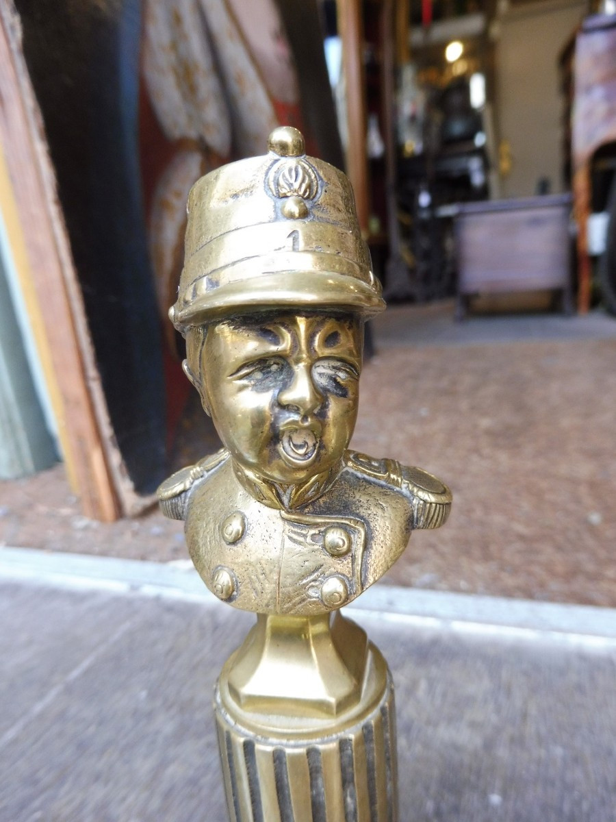 Bronze Bust Of A Crying Jean As A French Soldier From 1870-photo-3