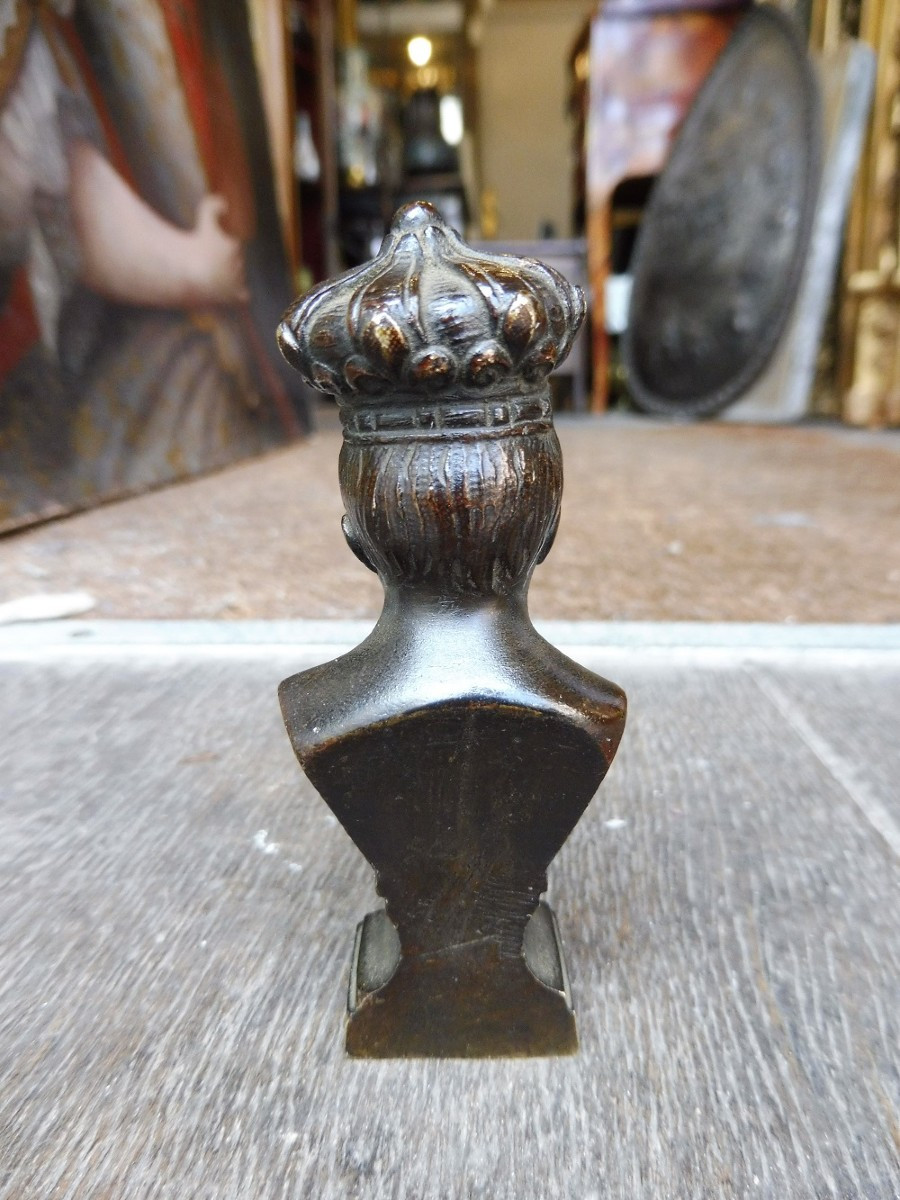 Bronze Sculpture "jean Who Cries, The Monarchy" 19th Century-photo-2
