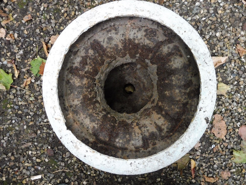 Vase  de jardin  en fonte  19 eme -photo-2