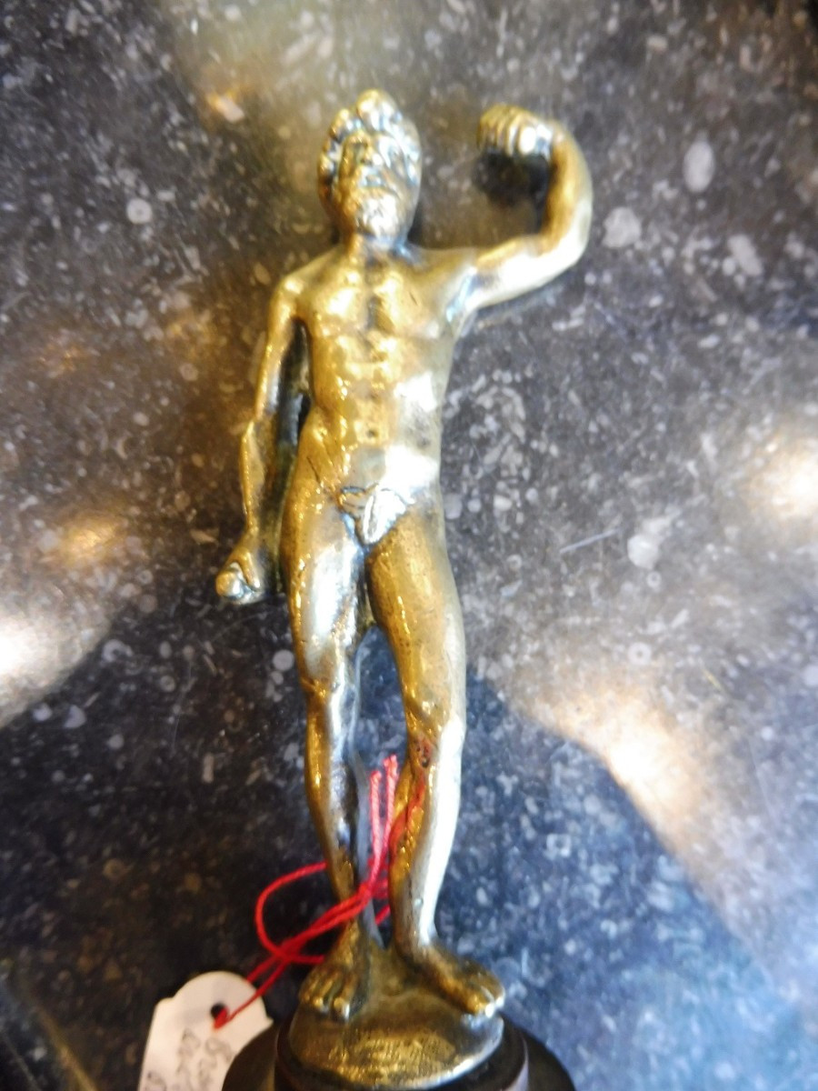17th Century Bronze Sculpture "hercules"  -photo-3
