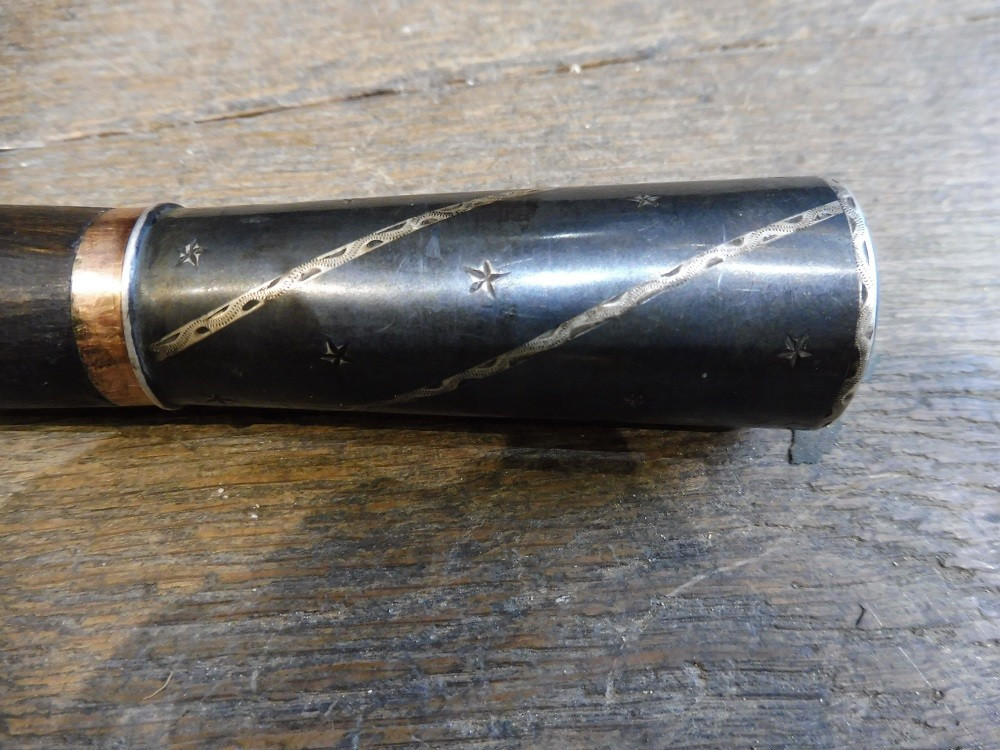 Cane With Silver Pommel Engraved With The Directoire Style  -photo-2