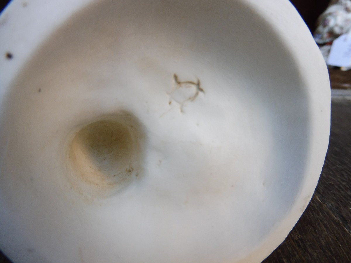 19th-century Porcelain Biscuit Porcelain Cupid  -photo-3