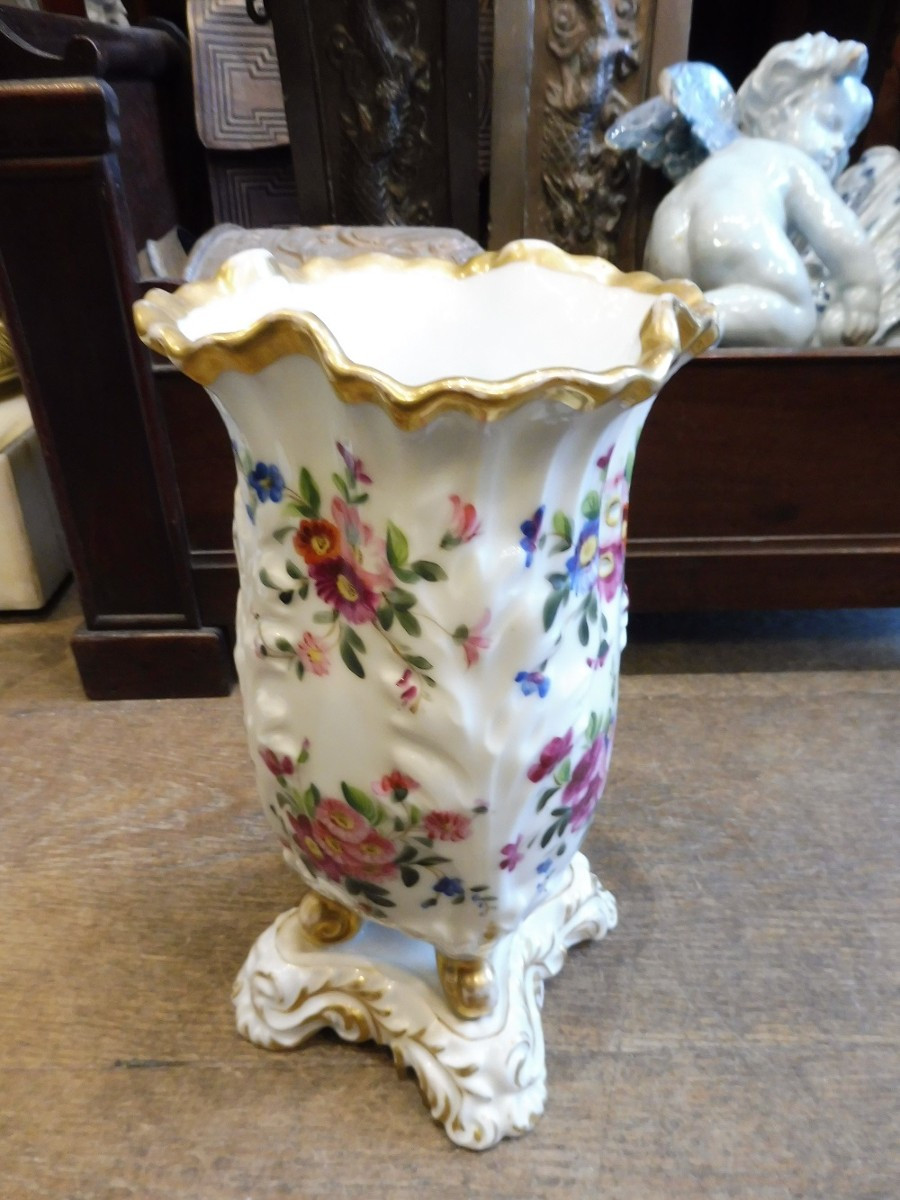 Vase  en porcelaine de Paris  19 eme -photo-2