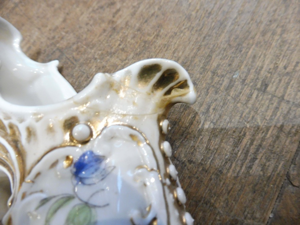 Pair Of Porcelain Shoes, Circa 1900-photo-3