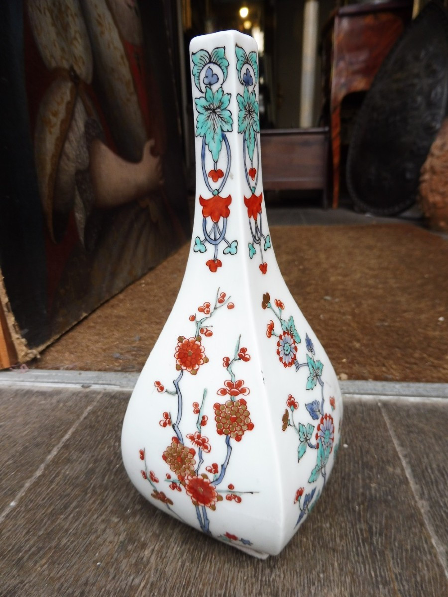 Samson Porcelain Soliflore Vase From Paris, Chantilly Style, 19th Century