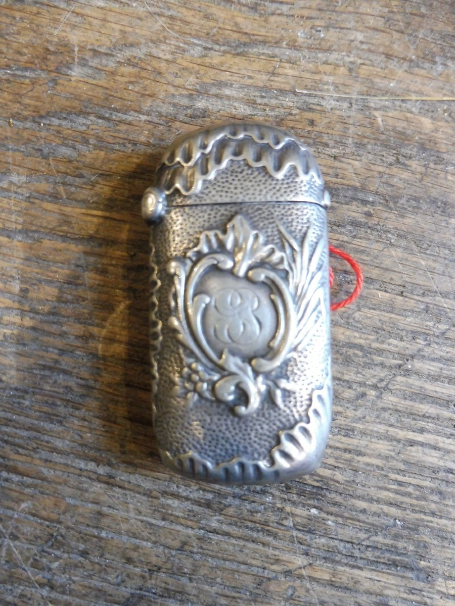 19th Century Silver Match Cases 