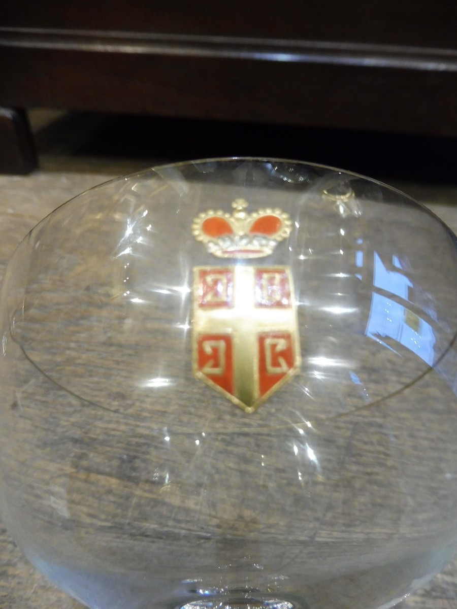 Crystal Cup With The Paléogue Coat Of Arms, Early 20th Century  -photo-2