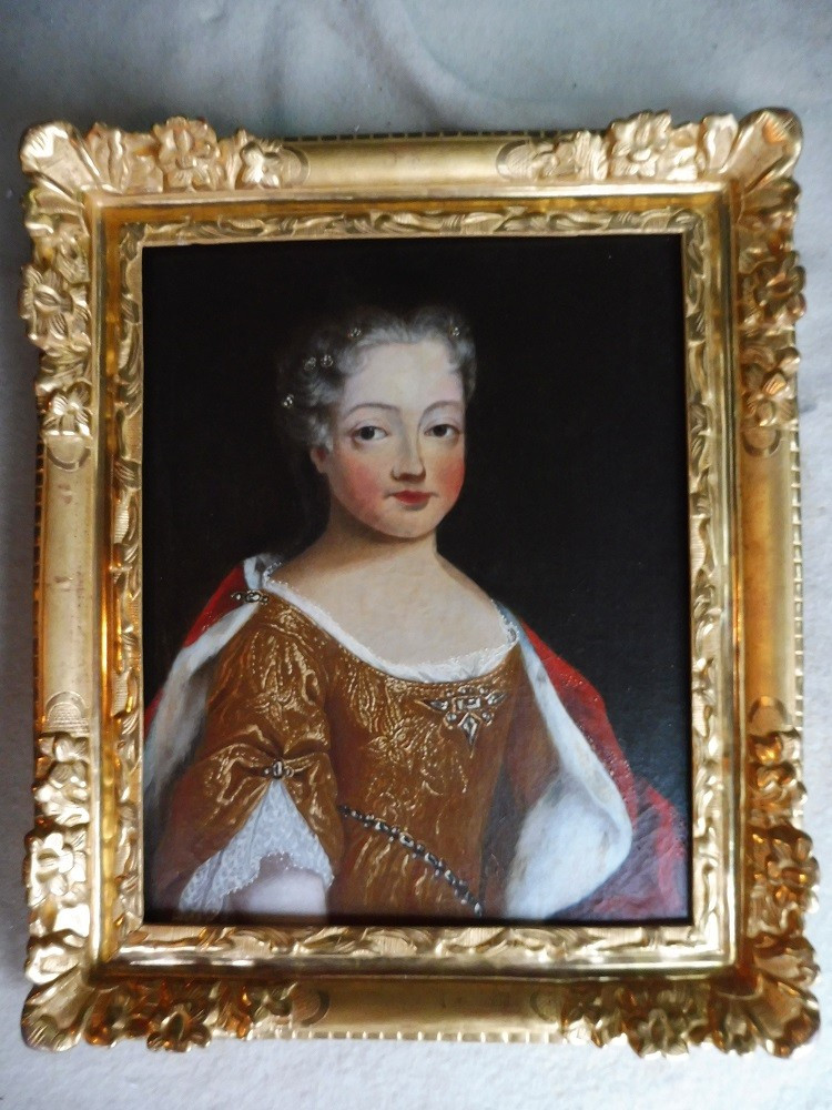 Oil On Canvas From The French School, Circa 1700, "presumed Portrait Of Marie Adélaïde Of Savoy"