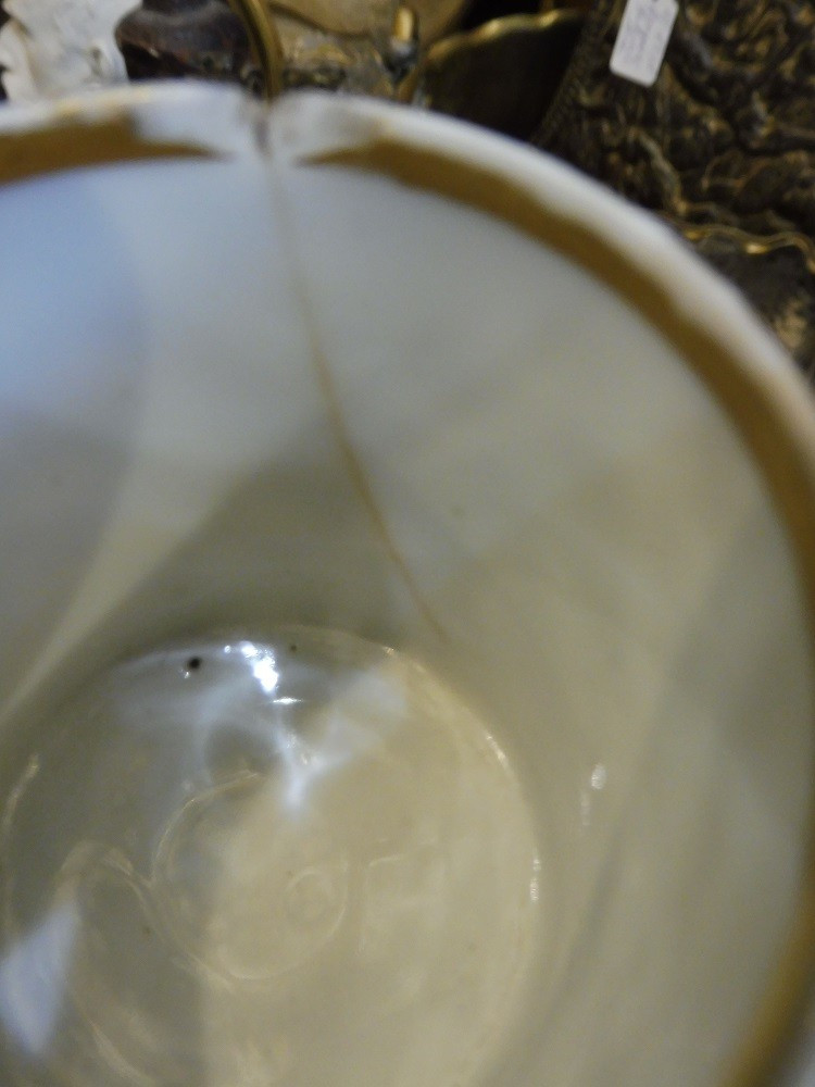 tasse et sous tasse   en porcelaine  de Paris  fin  18 eme  -photo-4