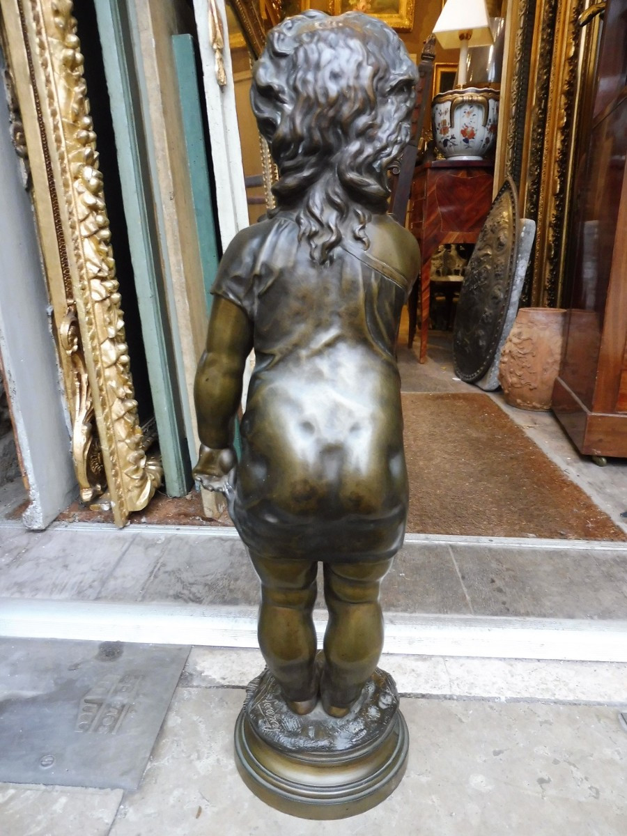 Bronze Sculpture Signed Lecorney "stupidity"  -photo-2