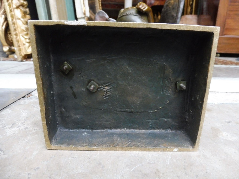 Bronze Sculpture With Three Patinas, Signed Strasser, "the Egyptian Water Carrier"  -photo-1