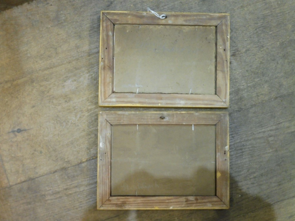 Pair Of Oil Paintings On Cardboard From The 19th-century Swiss School -photo-4