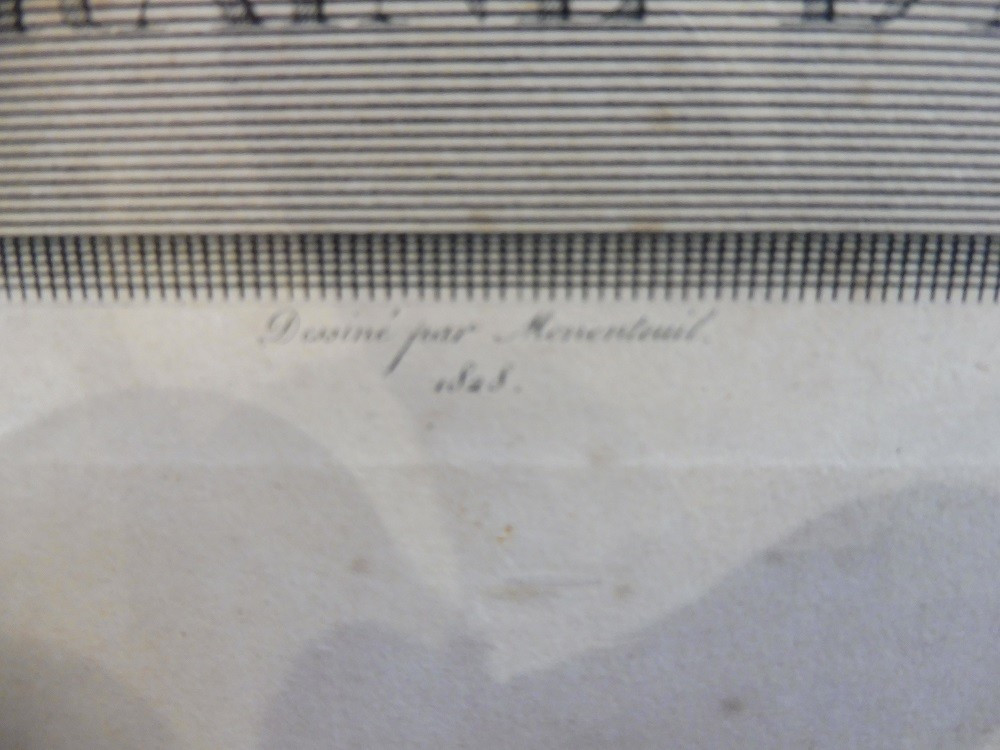 Important Engraving After Roslin, "marie Antoinette In Coronation Robes".-photo-2