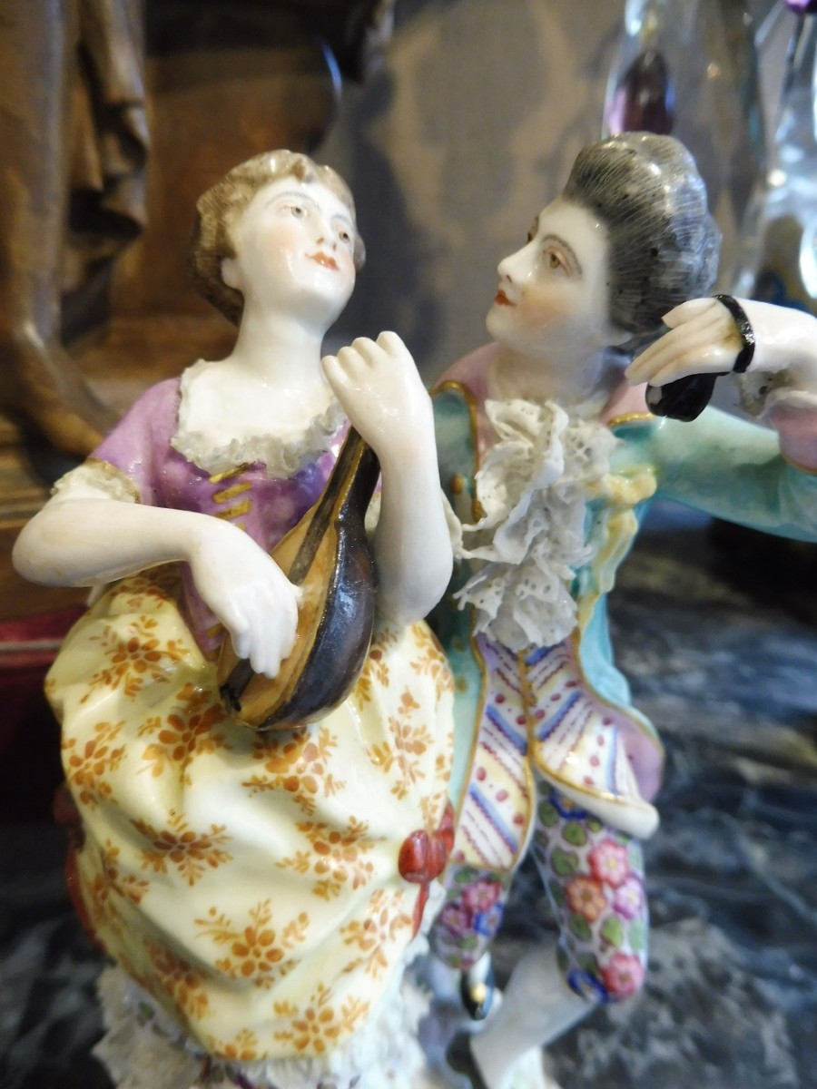 Groupe  en porcelaine  de   Paris  , manufacture  Samson -photo-2