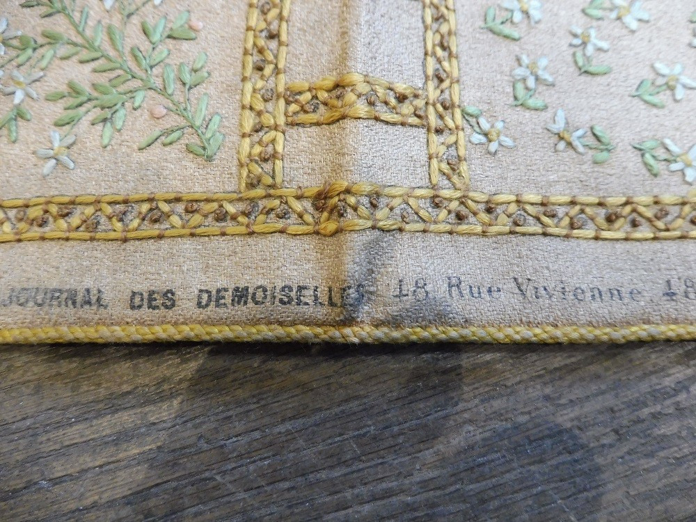 Four Embroidered Works Circa 1900-photo-2