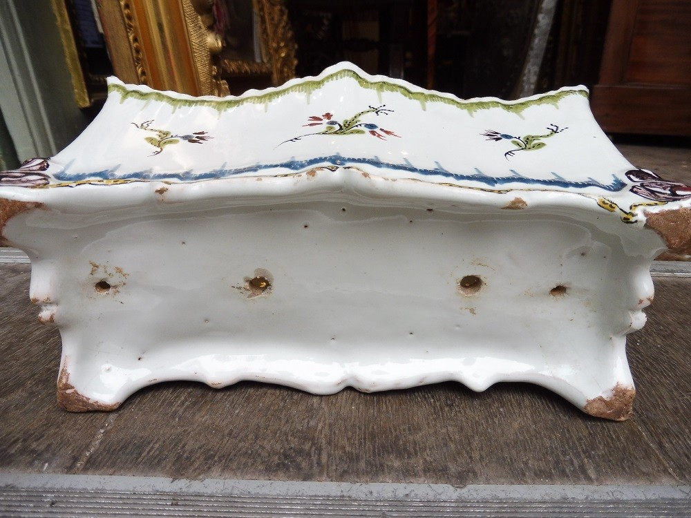 Rouen Earthenware Flower Pot, 18th Century-photo-2