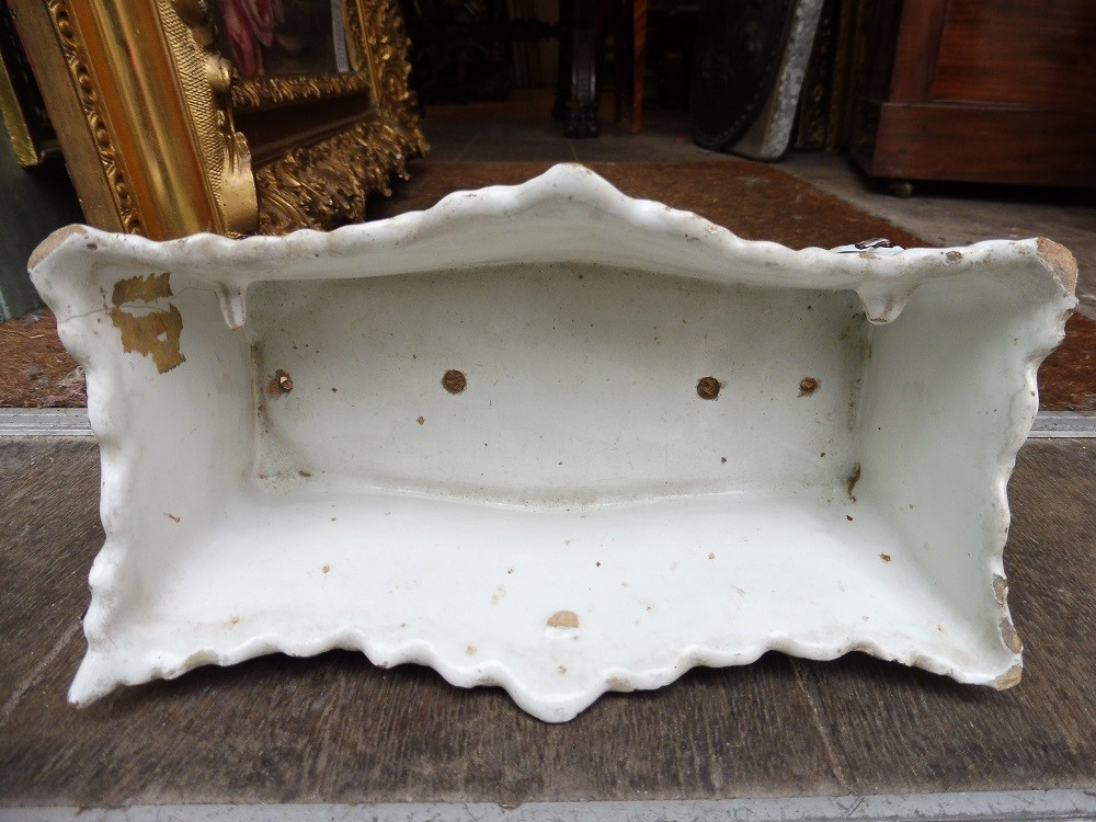 Rouen Earthenware Flower Pot, 18th Century-photo-3