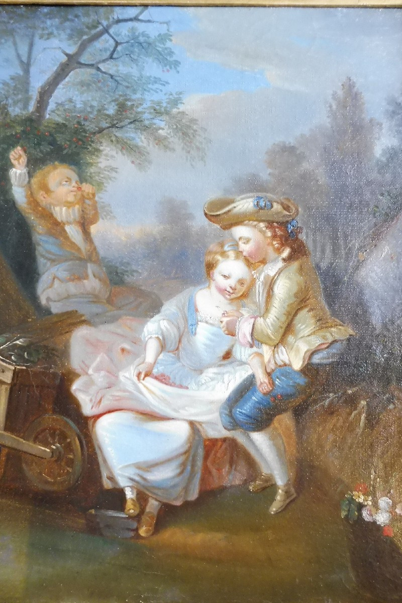 Huile sur  toile  19 eme d'après  Lépicié  -photo-2