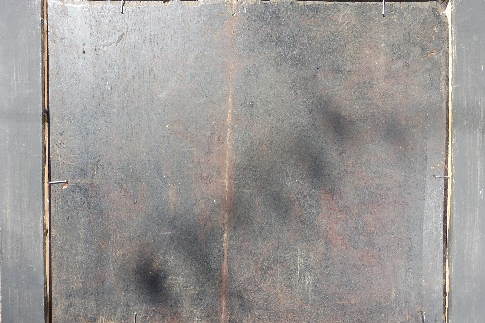 Huile sur panneau  de l'école  française  vers 1840  " Scène  historique  avec  un  Ecossais " -photo-4