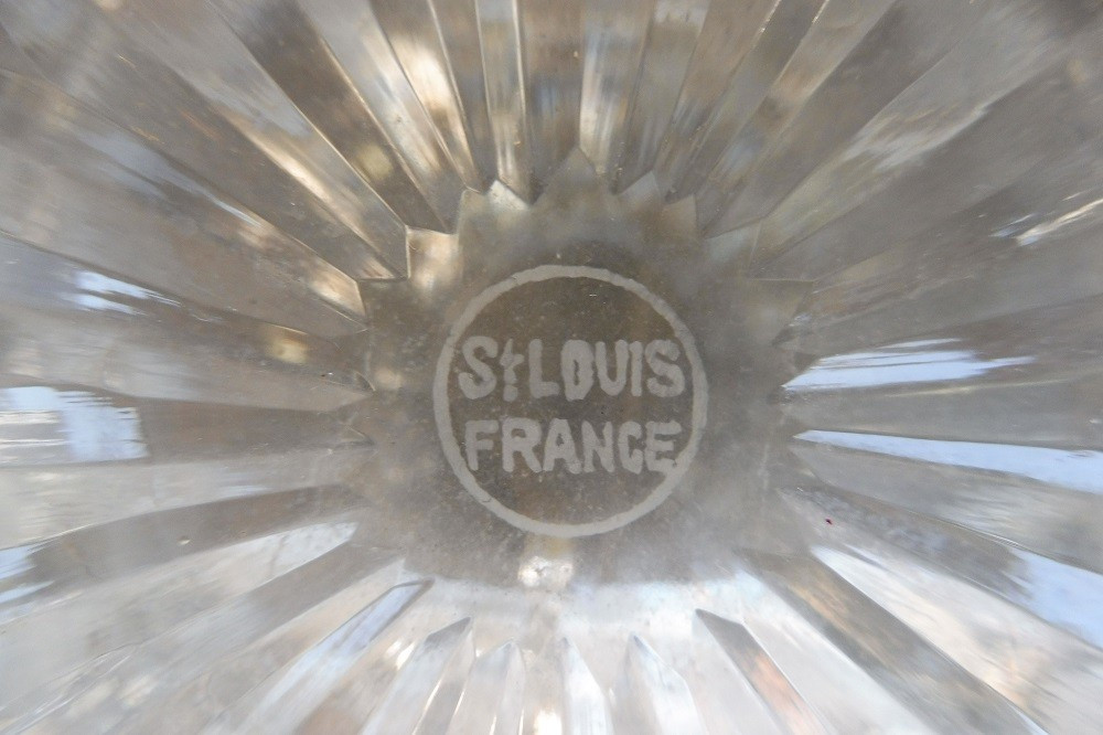 Paire  de  pichets en  cristal  de saint Louis  -photo-3