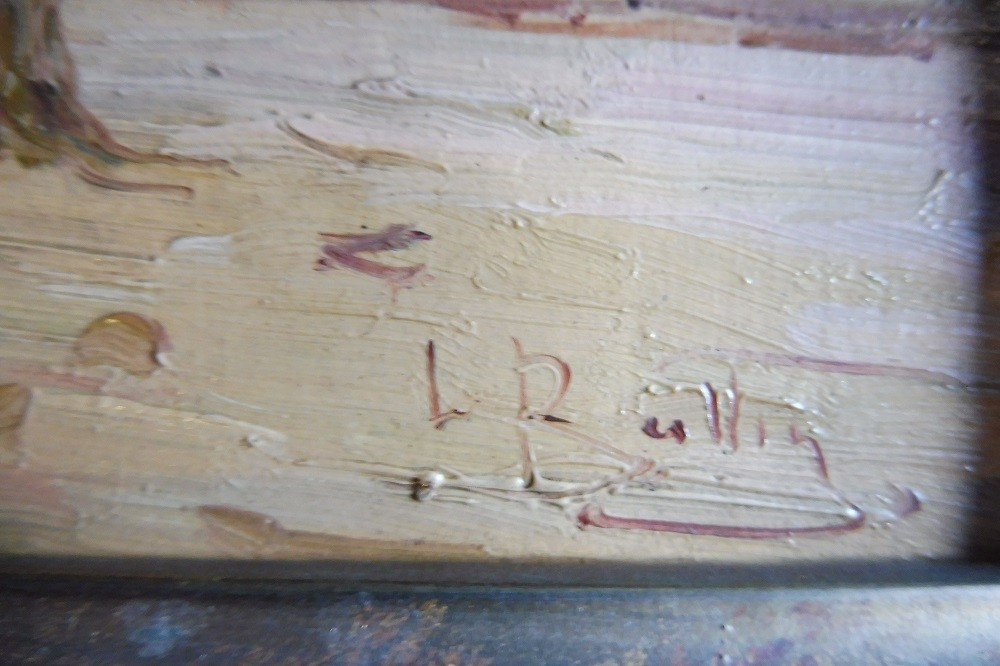 Oil On Panel Signed L. Rollin "montmartre", Circa 1960-photo-3