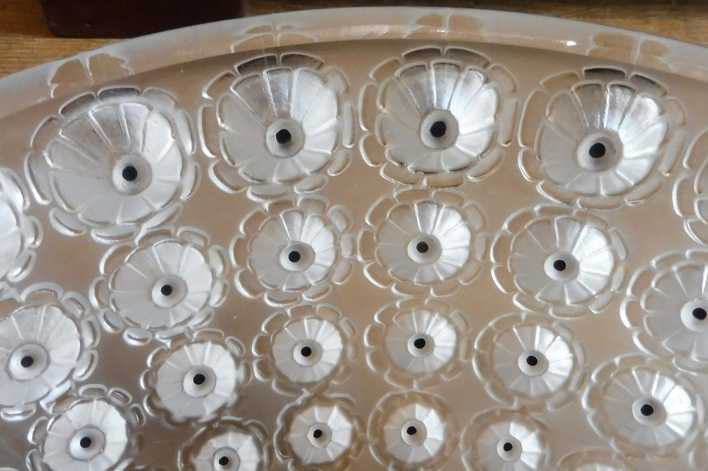 Glass Bowl Signed Lalique France , Nemours Model-photo-4