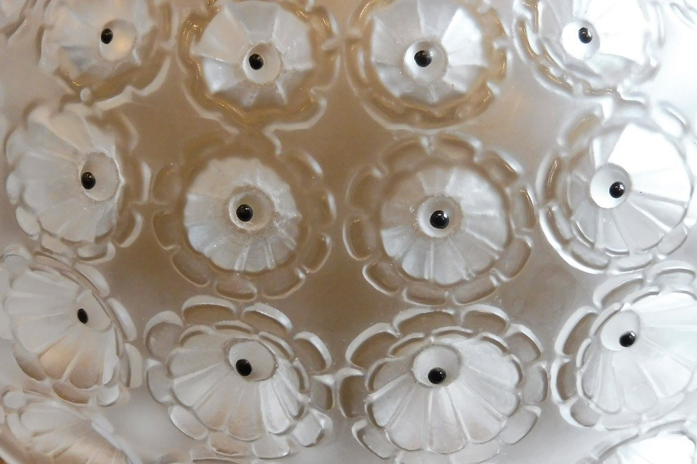 Glass Bowl Signed Lalique France , Nemours Model-photo-1