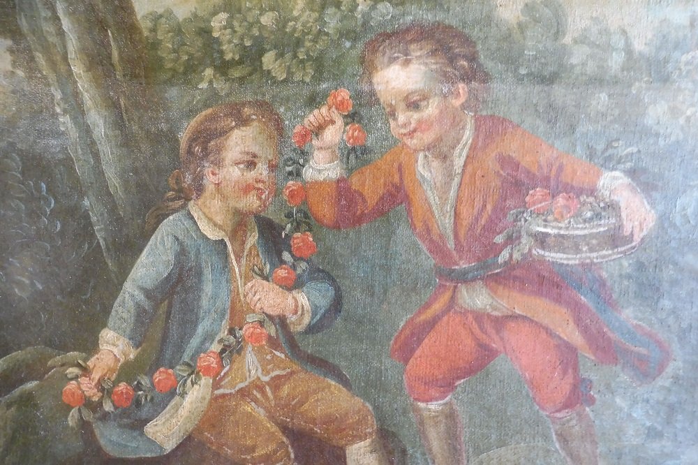 Oil  On Canvas  Frpm The French School Of The 18th Century -photo-2