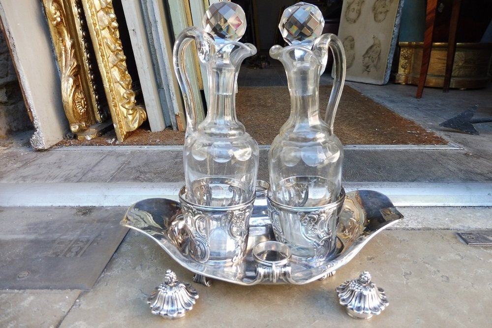 Huilier  vinaigrier en argent , Paris  , 18 eme siècle  
