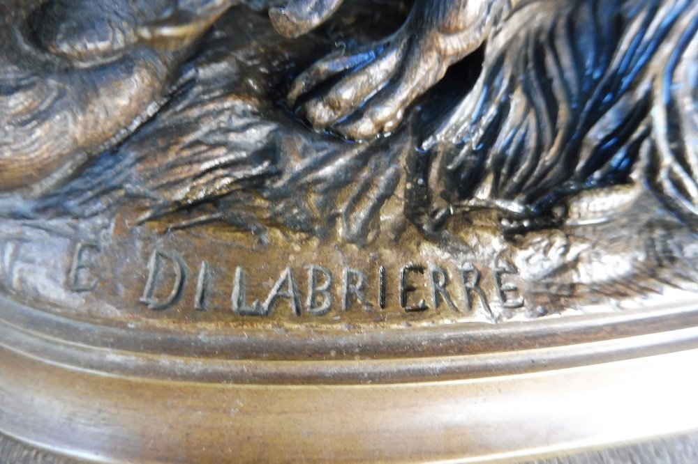 Bronze Sculpture Signed Delabrière -photo-3